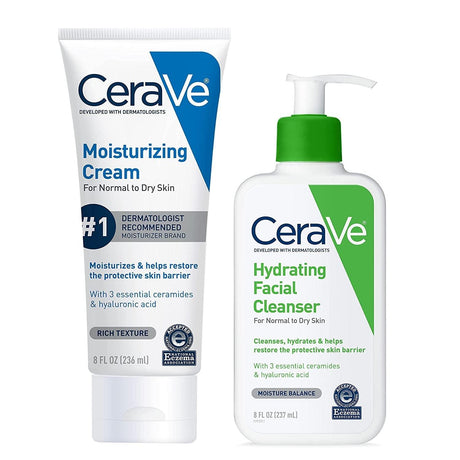 Cerave Moisturizing Cream | Body and Face Moisturizer for Dry Skin | Body Cream with Hyaluronic Acid and Ceramides | Daily Moisturizer | Oil-Free | Fragrance Free | Non-Comedogenic | 19 Ounce - Supply Center USA