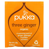 Pukka Herbs, Organic Herbal Tea, Three Ginger, Caffeine Free, 20 Sachets, 0.06 oz (18 g) Each - Supply Center USA