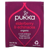 Pukka Herbs, Organic Herbal Tea, Elderberry & Echinacea, 20 Sachets, 0.07 oz (2 g) Each - Supply Center USA