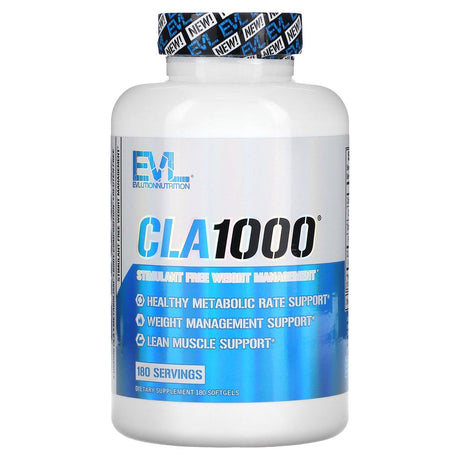 EVLution Nutrition, CLA1000, Stimulant Free Weight Management, 180 Softgels - Supply Center USA