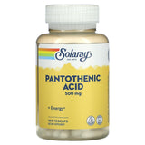 Solaray, Pantothenic Acid with Aloe Vera, 500 mg, 250 VegCaps - Supply Center USA