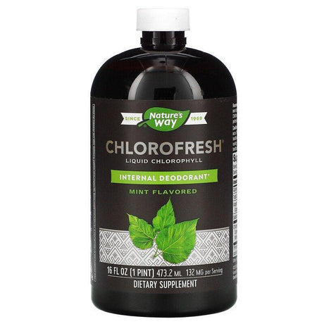 Nature's Way, Chlorofresh, Liquid Chlorophyll, Unflavored, 16 fl oz (480 ml) - Supply Center USA