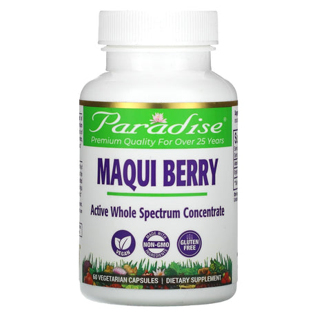 Paradise Herbs, Maqui Berry, 60 Vegetarian Capsules - Supply Center USA