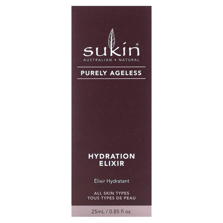 Sukin, Purely Ageless, Hydration Elixir, 0.85 fl oz (25 ml) - Supply Center USA