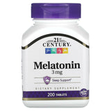 21st Century, Melatonin, 3 mg, 90 Tablets - Supply Center USA