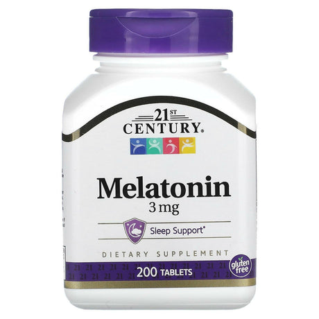 21st Century, Melatonin, 3 mg, 90 Tablets - Supply Center USA