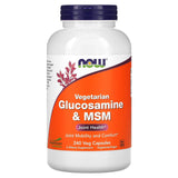 NOW Foods, Vegetarian Glucosamine & MSM, 240 Veg Capsules - Supply Center USA