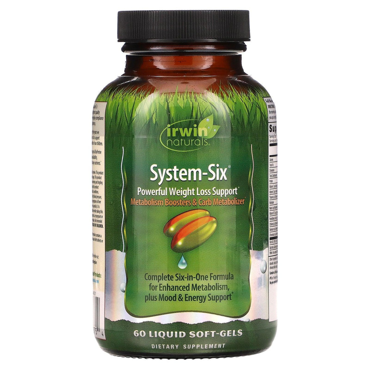 Irwin Naturals, System-Six, Powerful Weight Loss Support, 60 Liquid Soft-Gels - Supply Center USA