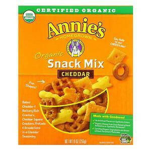 Annie's Homegrown, Organic, Snack Mix, Cheddar, 9 oz (255 g) - HealthCentralUSA