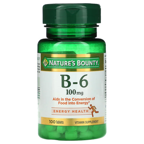 Nature's Bounty, Vitamin B-6, 100 mg, 100 Tablets - Supply Center USA