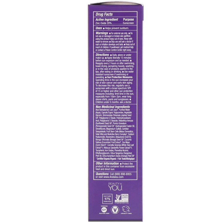 Andalou Naturals, BB Perfecting Beauty Balm, Age Defying, SPF 30, Natural Tint, 2 fl oz (58 ml) - HealthCentralUSA