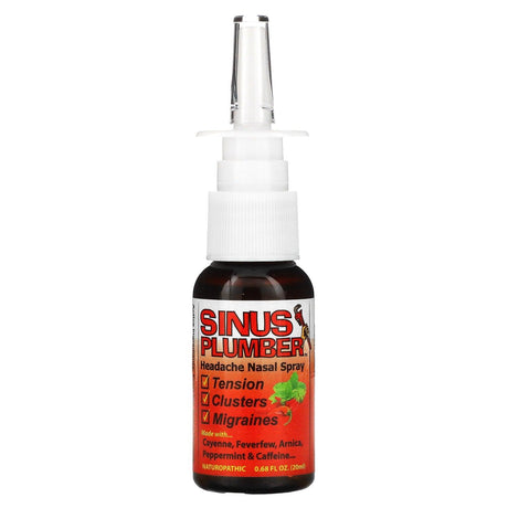 Greensations, Sinus Plumber, Headache Nasal Spray, 0.68 fl oz (20 ml) - Supply Center USA