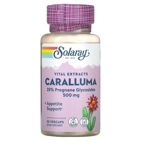 Solaray, Caralluma, Vital Extracts, 500 mg, 30 VegCaps - Supply Center USA