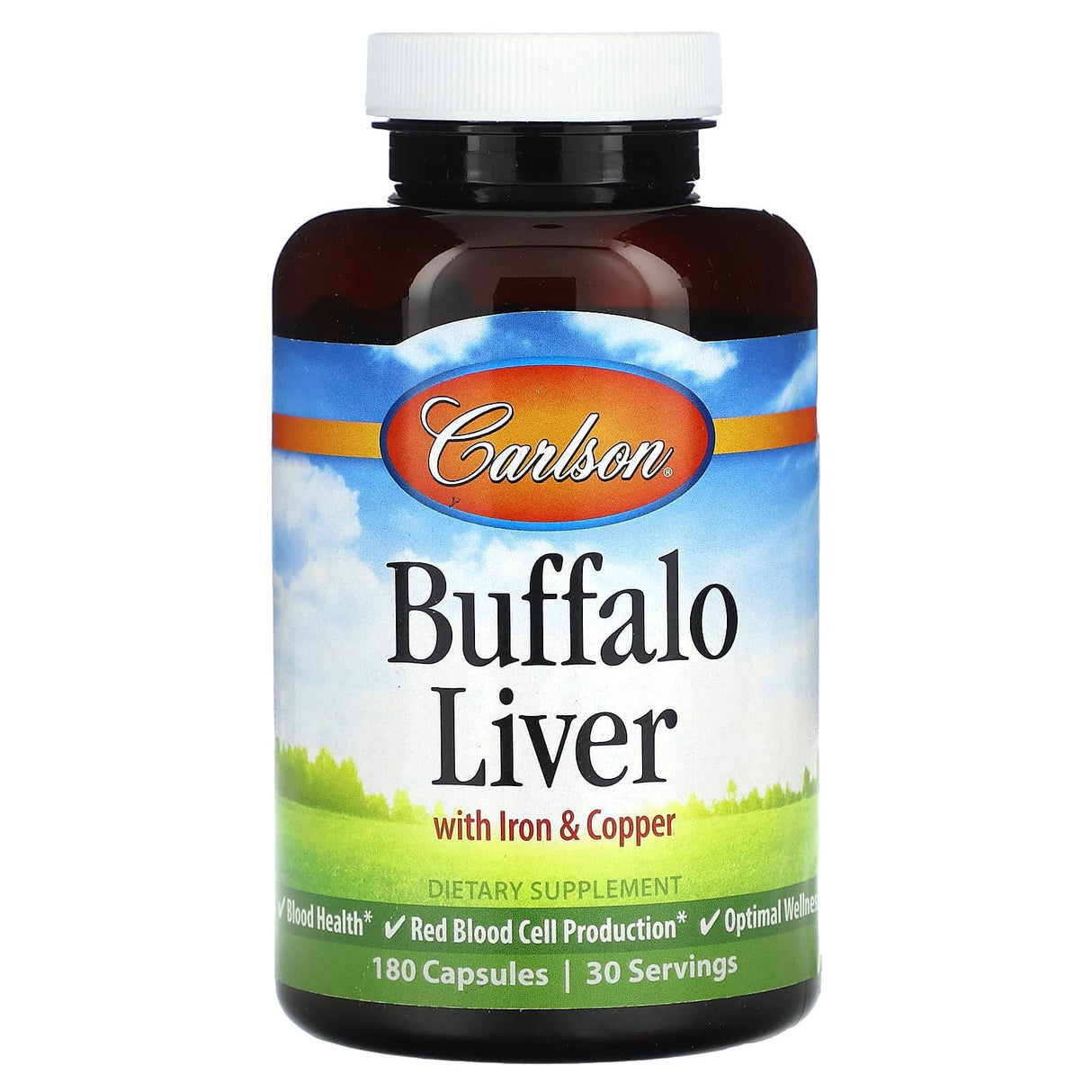 Carlson, Buffalo Liver, 180 Capsules - Supply Center USA