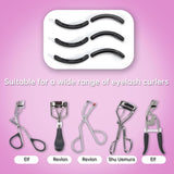 Eyelash Curler Refill Pads Compatible with Shiseido,Eyelash Curler Refill 24Pcs,Silicone Lash Curler Refill Pads Compatible with Shiseido
