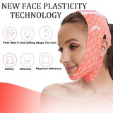 V Line Mask Double Chin Reducer Strap Eliminator Remover Prevent Sagging Shaped Face Belt Slimming for Sleeping Women Jaw Exerciser