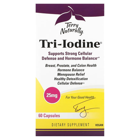 Terry Naturally, Tri-Iodine, 12.5 mg, 180 Capsules - Supply Center USA