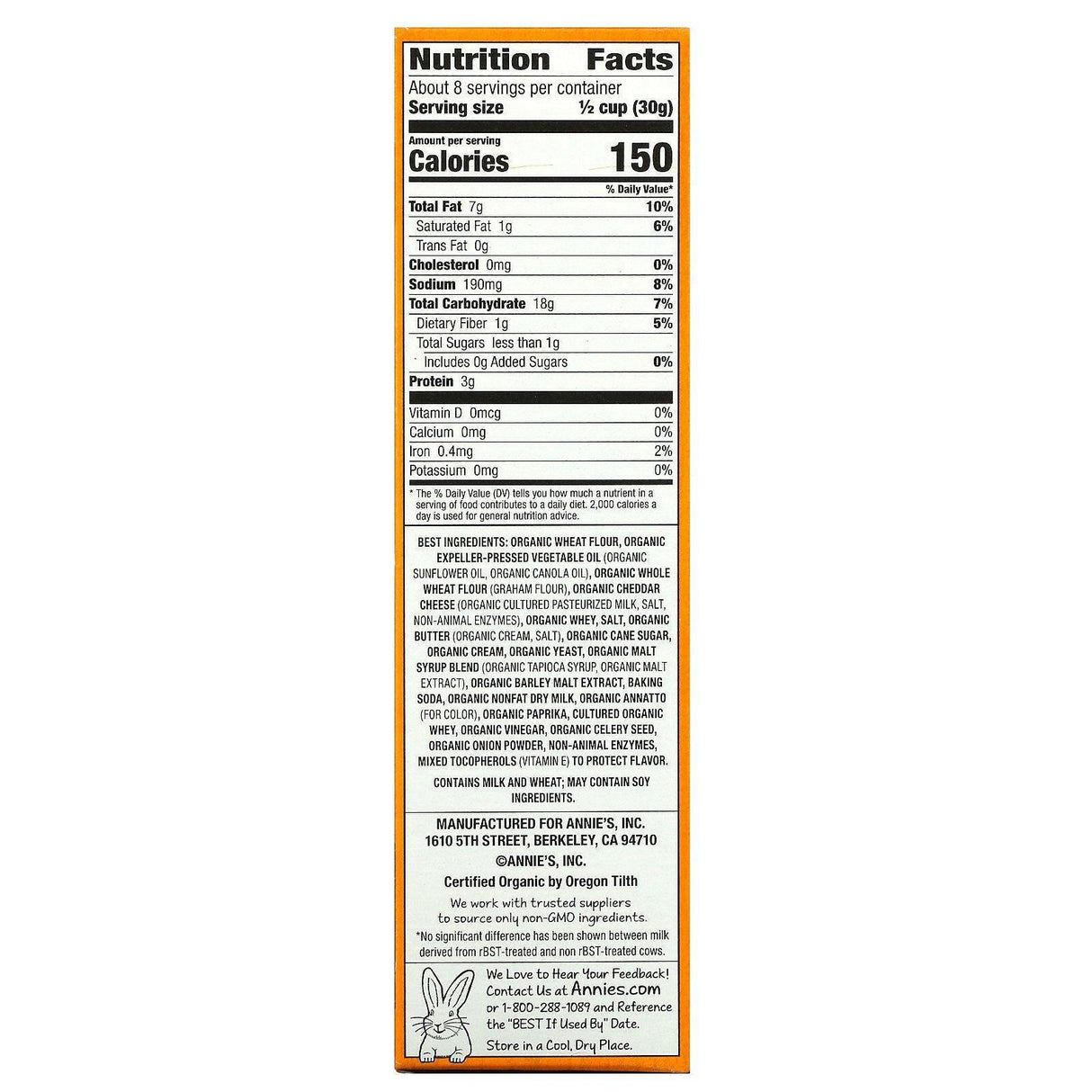 Annie's Homegrown, Organic, Snack Mix, Cheddar, 9 oz (255 g) - Supply Center USA