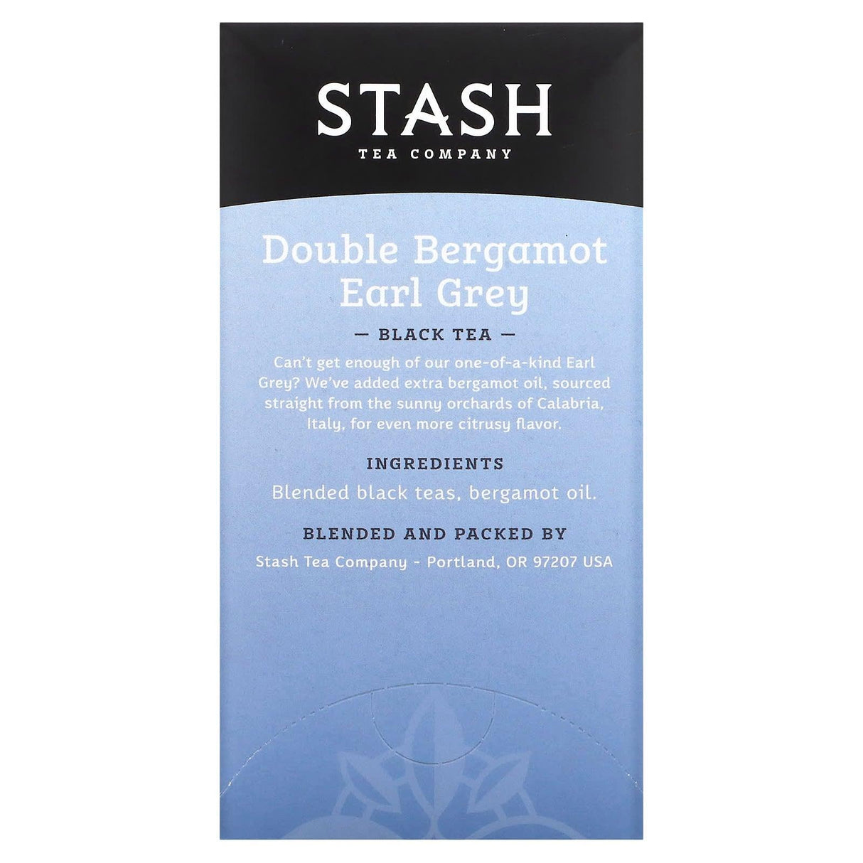 Stash Tea, Black Tea, Double Bergamot Earl Grey, 18 Tea Bags, 1.1 oz (33 g) - Supply Center USA