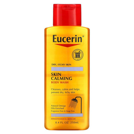 Eucerin, Skin Calming Body Wash, Fragrance Free, 16.9 fl oz (500 ml) - Supply Center USA