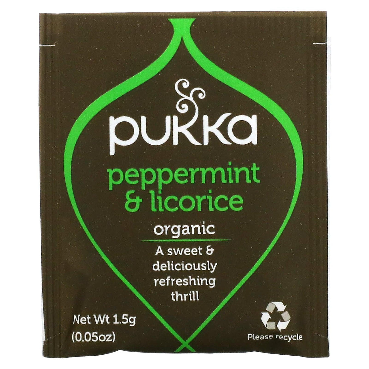 Pukka Herbs, Organic Herbal Tea, Peppermint & Licorice, Caffeine Free, 20 Sachets, 0.05 oz (1.5 g) Each - Supply Center USA