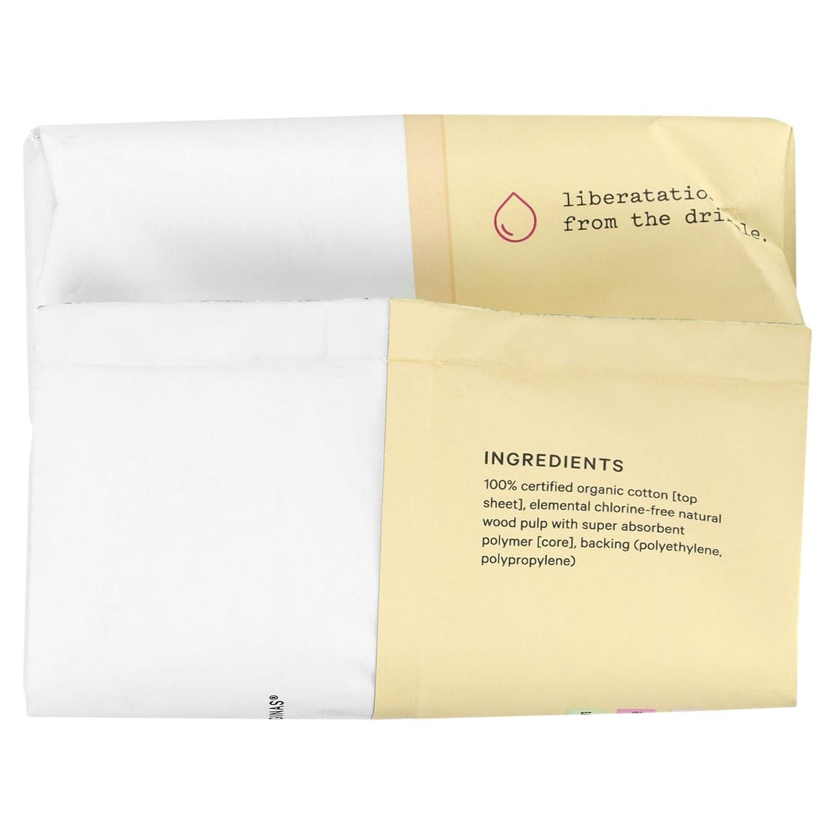 The Honey Pot Company, 100% Organic Cotton Cover Incontinence Daytime Pads, 16 Count - Supply Center USA