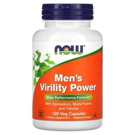 NOW Foods, Men's Virility Power, 120 Veg Capsules - Supply Center USA