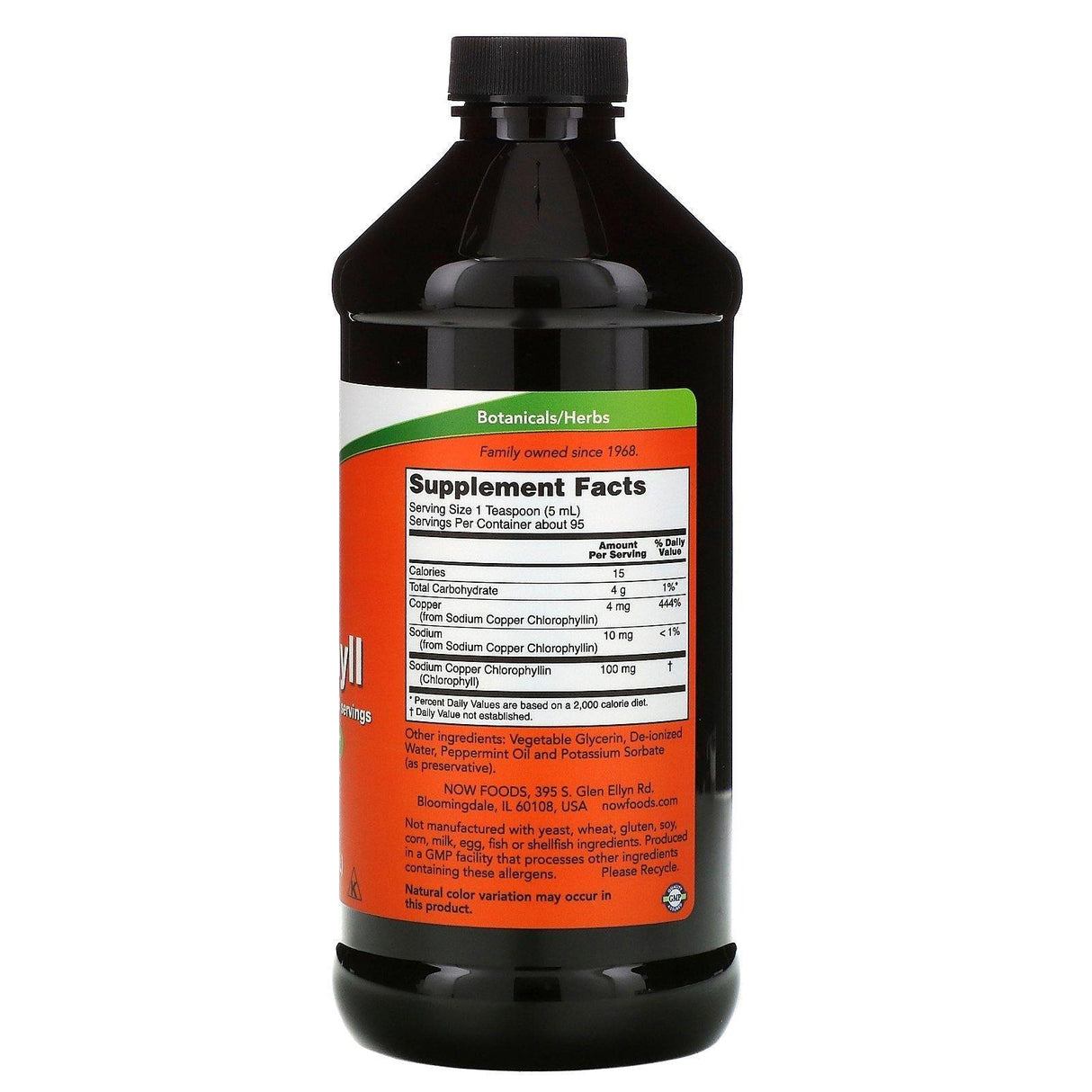 Now Foods, Liquid Chlorophyll, Mint Flavor, 16 fl oz (473 ml) - Supply Center USA