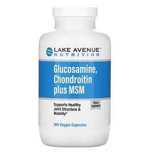 Lake Avenue Nutrition, Glucosamine, Chondroitin plus MSM, 360 Veggie Capsules - Supply Center USA