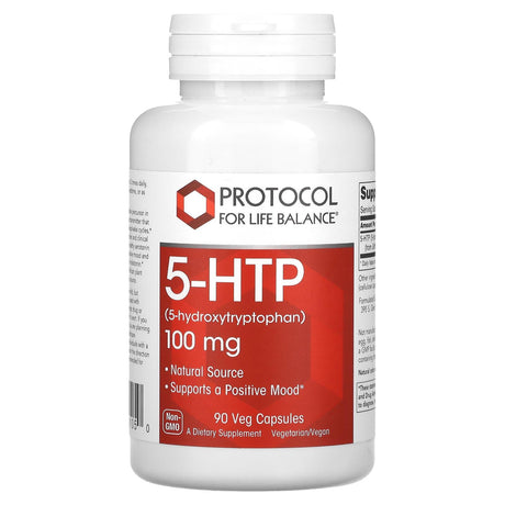 Protocol for Life Balance, 5-HTP, 100 mg, 90 Veg Capsules - Supply Center USA