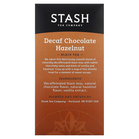 Stash Tea, Black Tea, Decaf, English Breakfast, 18 Tea Bags, 1.2 oz (36 g) - Supply Center USA