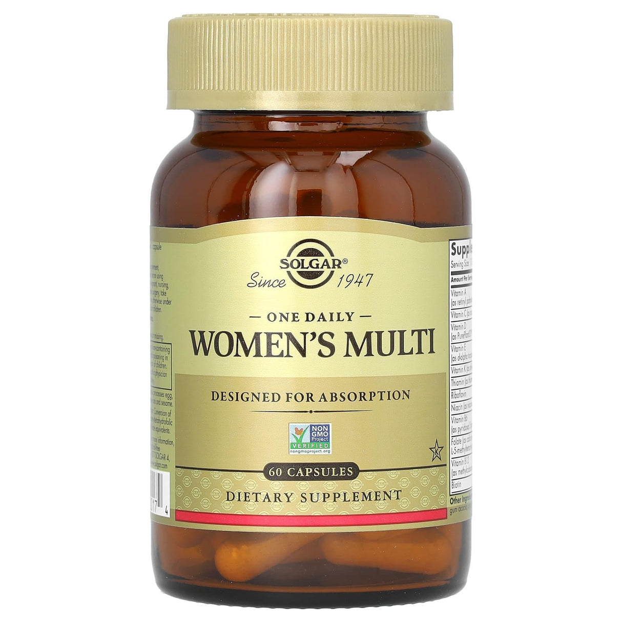 Solgar, One Daily Women's Multi, 60 Capsules - Supply Center USA