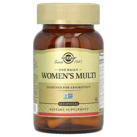 Solgar, One Daily Women's Multi, 60 Capsules - Supply Center USA