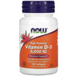 Now Foods, High Potency Vitamin D-3, 125 mcg (5,000 IU), 120 Softgels - Supply Center USA