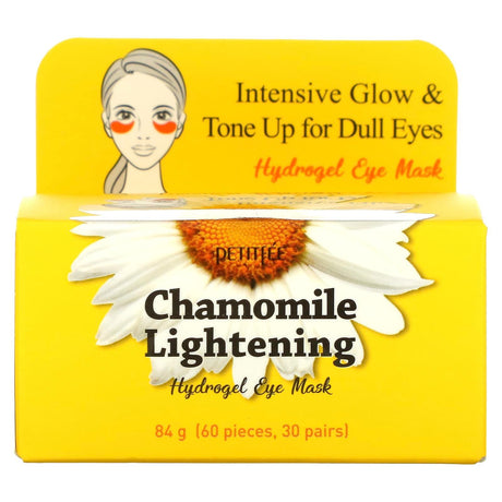 Petitfee, Chamomile Lightening, Hydrogel Eye Mask, 60 Patches, 84 g - Supply Center USA