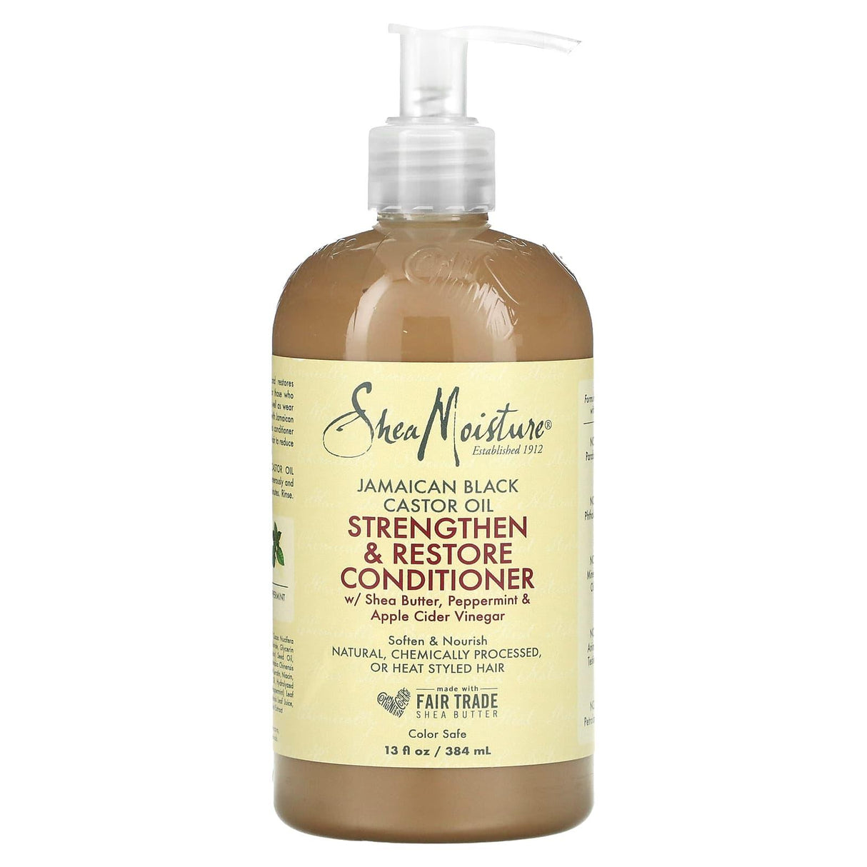 SheaMoisture, Jamaican Black Castor Oil Strengthen & Restore Conditioner, 13 fl oz (384 ml) - Supply Center USA