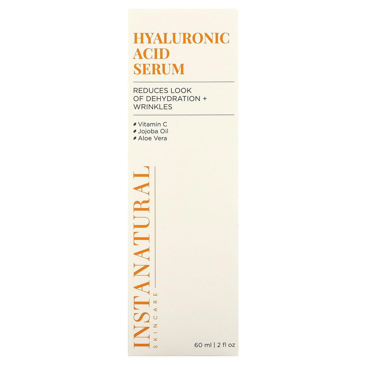 InstaNatural, Hyaluronic Acid Serum, 2 fl oz (60 ml) - Supply Center USA