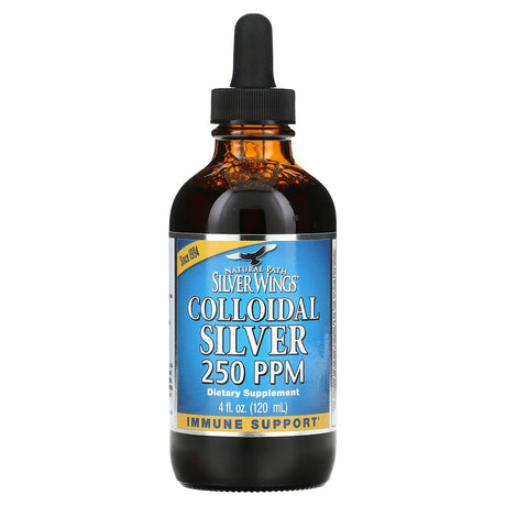 Natural Path Silver Wings, Colloidal Silver, 250 ppm, 4 fl oz (120 ml) - Supply Center USA