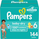 Pampers Baby Dry Diapers - Size 1, 120 Count, Absorbent Disposable Diapers