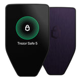 Trezor Safe 5 - Crypto Hardware Wallet with Secure Element & Passphrase, Color Touchscreen and Haptic Feedback, Protect Your Bitcoin and Digital Assets (Black Graphite)