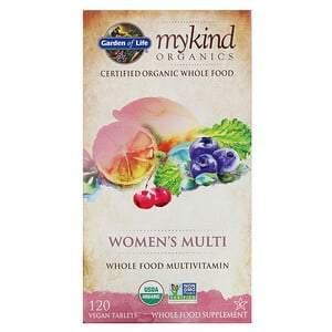 Garden of Life, MyKind Organics, Women's Multi, 120 Vegan Tablets - Supply Center USA