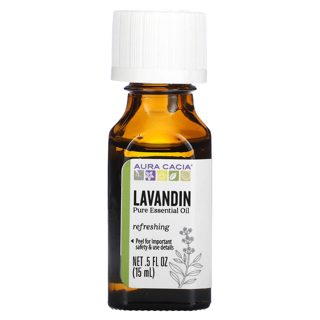 Aura Cacia, Pure Essential Oil, Lavandin, .5 fl oz (15 ml)