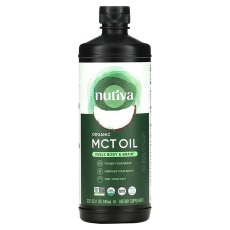 Nutiva, Organic MCT Oil, 32 fl oz (946 ml) - Supply Center USA