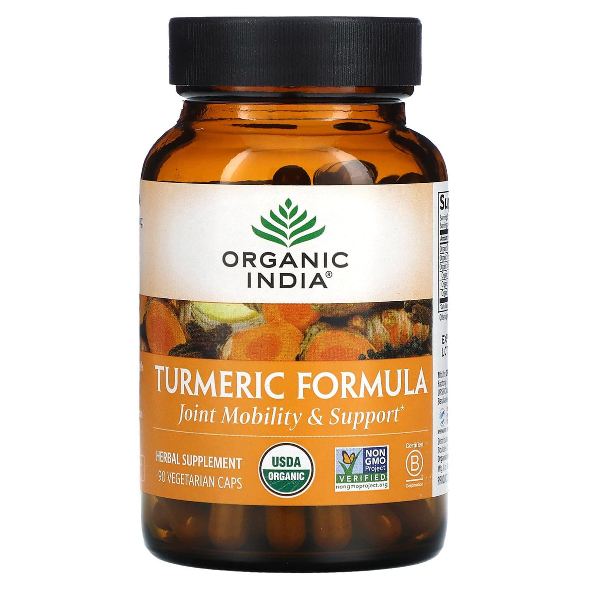 Organic India, Turmeric Formula, 90 Vegetarian Caps - Supply Center USA