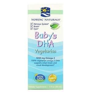 Nordic Naturals, Baby's DHA, Vegetarian, 1 fl oz (30 ml) - Supply Center USA