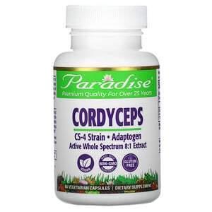 Paradise Herbs, CS-4 Strain, Cordyceps, 60 Vegetarian Capsules - Supply Center USA