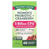 Nature's Truth, Women's Probiotic + Cranberry, 40 Vegetarian Capsules - Supply Center USA