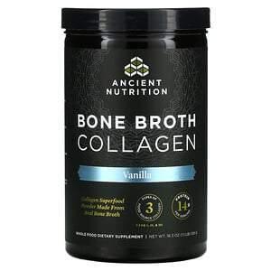 Dr. Axe / Ancient Nutrition, Bone Broth Collagen, Vanilla, 1.1 lbs (519 g) - Supply Center USA