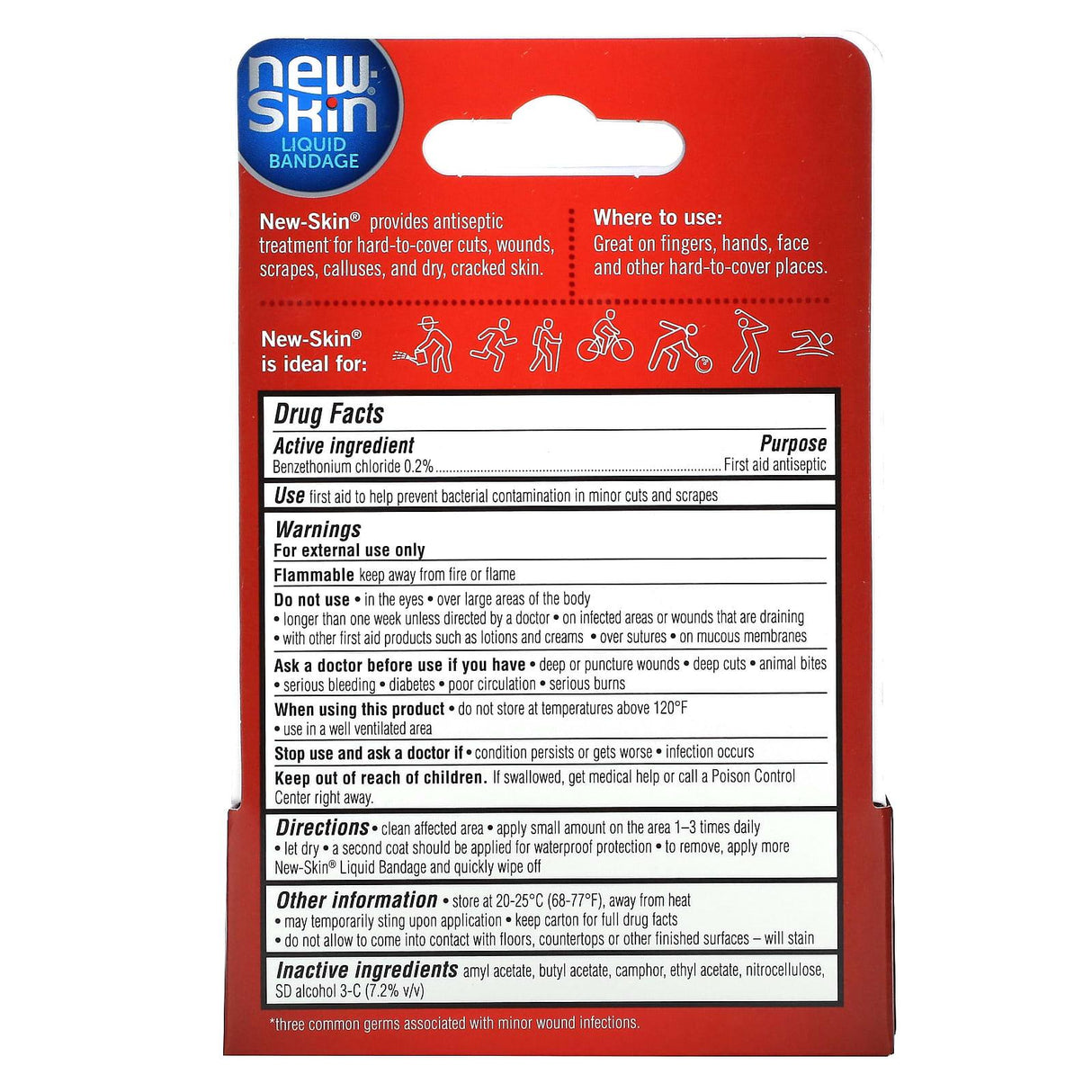 New Skin, Liquid Bandage, 1 fl oz (30 ml) - Supply Center USA