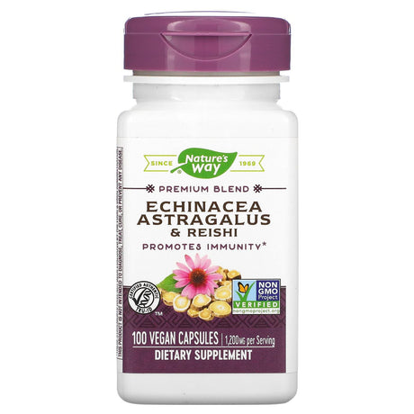 Nature's Way, Echinacea Astragalus & Reishi, 400 mg, 100 Vegan Capsules - Supply Center USA